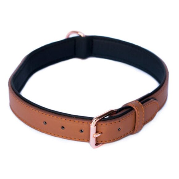 ZippyPaws Legacy Collection Dog Collar Brown Leather - Picture 3 of 5